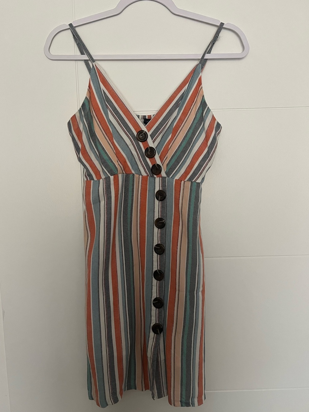 Multicolored striped dress